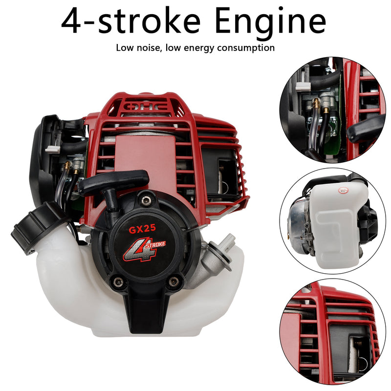 25ccm 4-takts motor 4-takts gressetermotor gressklipper børsteklipper egnet for GX25