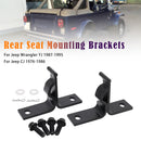 Rear Seat Mounting Brackets Fold/Tumble Für Jeep Wrangler YJ 1987-1995 CJ 1976-1986
