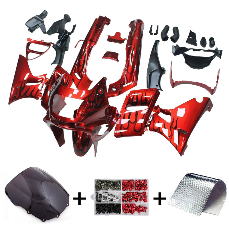 1993-2007 Kawasaki ZZR400 1998-2003 ZZR600 Kit de carenado de inyección Cuerpo Plástico ABS