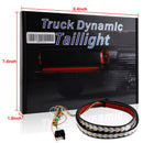 Car Truck LED TailLight Strip Turn Signal Lamp Flowing Dynamic Fish Bone 1.2 meters