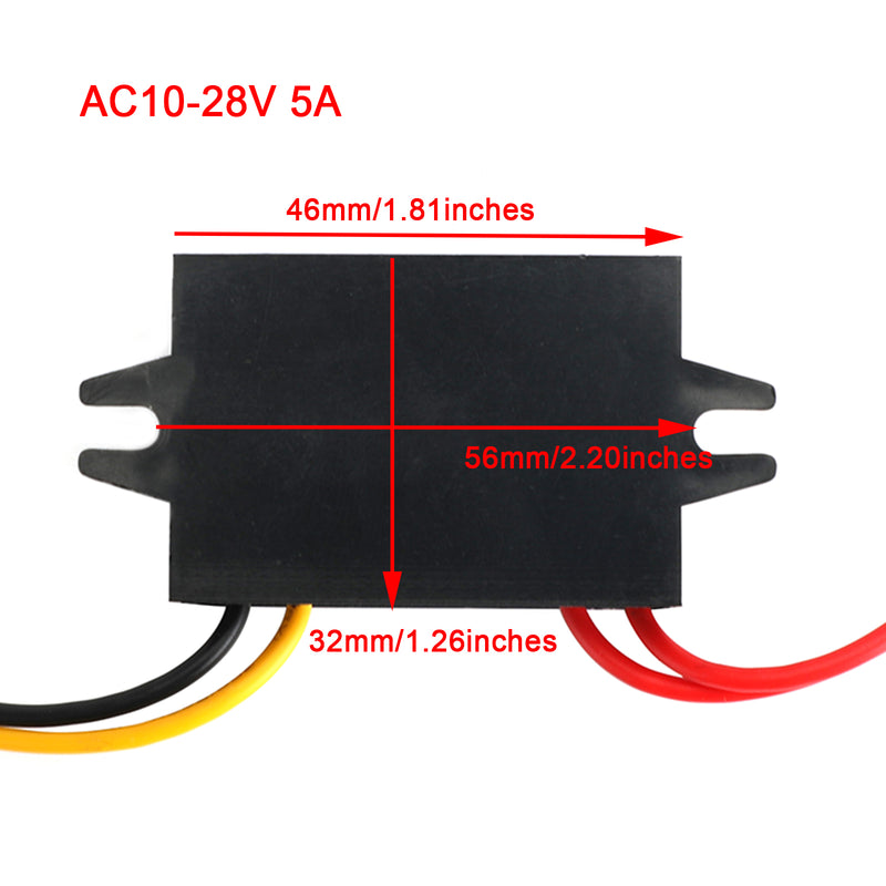 Convertidor de voltaje CA/CC, módulo regulador de voltaje, buck AC 10-28V a DC 12V 5A