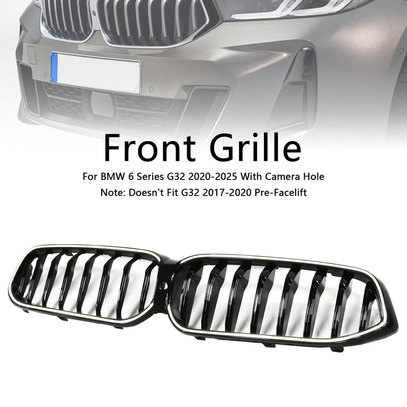 2020–2025 BMW 6 -sarja G32 kiiltävä musta etumatka Grill