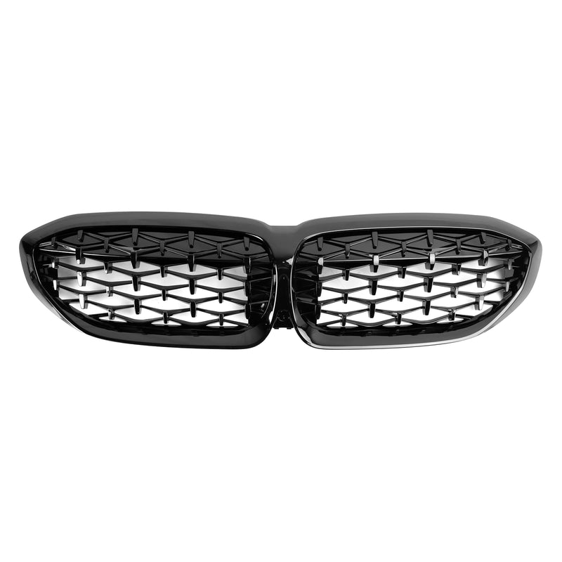 Diamentowa czarna kratka nerkowa Grill 51138072085 Dla BMW serii 3 G20 2019-2022