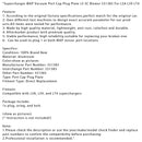 Kompresor MAP Podtlakový port Krytka Zástrčka LS SC Dmychadlo 551383 Pro LSA LS9 LT4