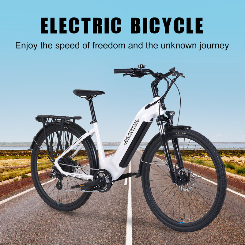 700C*45C 36V 16,5AH 250W 8-växlad elcykel E-cykel aluminium