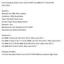 Bezug für die Rückenlehne des Vordersitzes 52107319047 für BMW X5 F15 X6 M F86 2014-2018