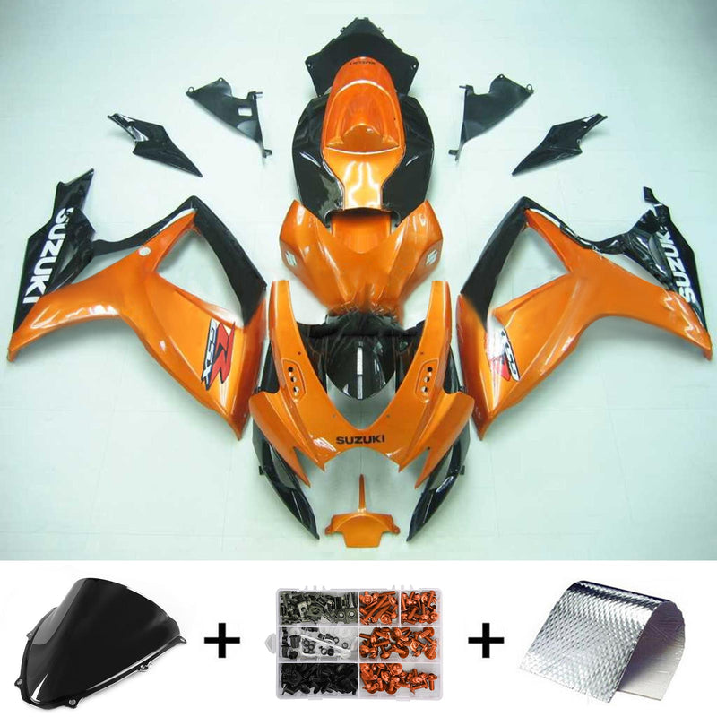 2006-2007 K6 Suzuki GSXR 600/750 insprutningsskyddssats kropp plast