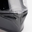 DOT Motorradhelm für Erwachsene, Street, Integralhelm, glänzend schwarz