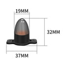 12Pcs Front Grille LED Flashing Lighting Bullet Head Appearance For Universal Car