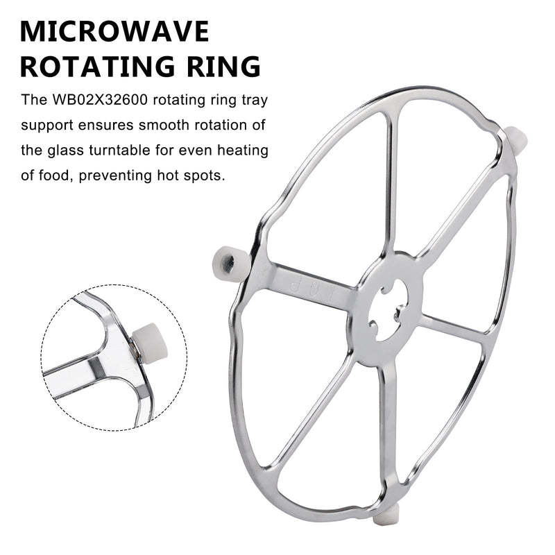WB02X32600 WB06X10651 für GE Mikrowelle ROLLER RING TRAY UNTERSTÜTZUNG