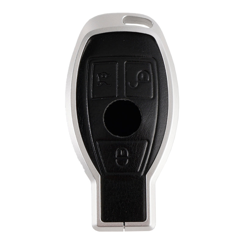Benz GLC GLK CLS Leder Legierung Aluminium TPU Autoschlüssel Schwarz Fall Abdeckung