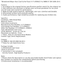 09/2008-06/2015 BMW X1 E84 DISCO LIMPADOR GRILENTE GRILATOR DO RADIADOR DO DISCO 51712990023