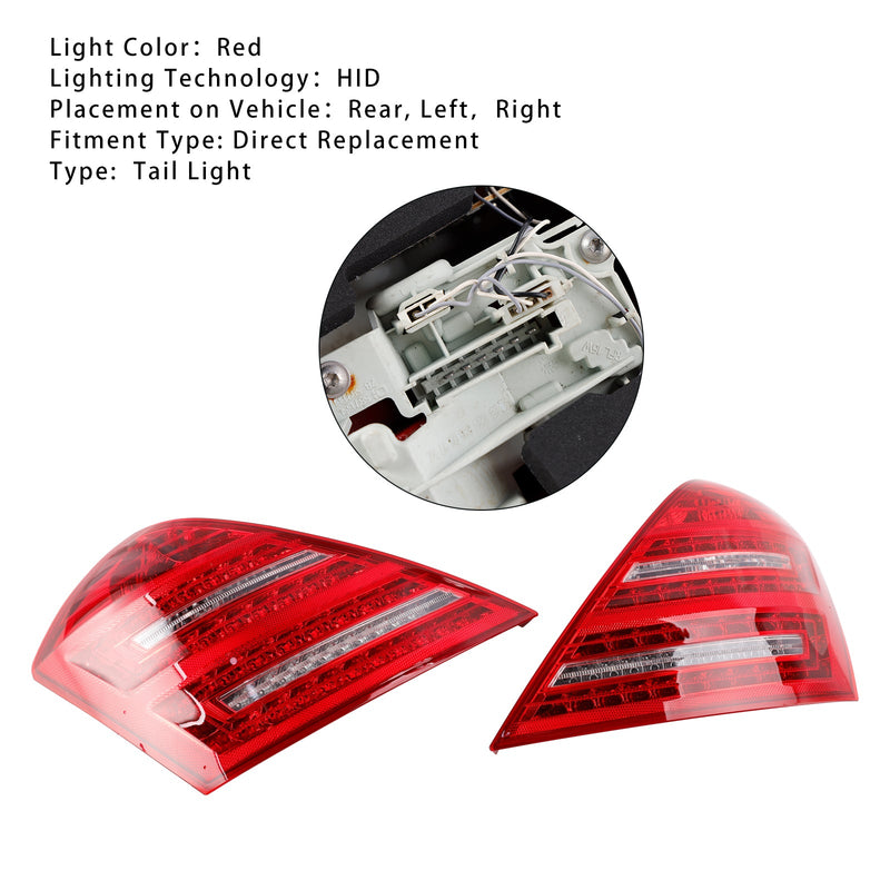 2007–2013 Mercedes Benz W221 S-Klasse Links + Rechts LED Rücklicht Lampe 2218201364 464