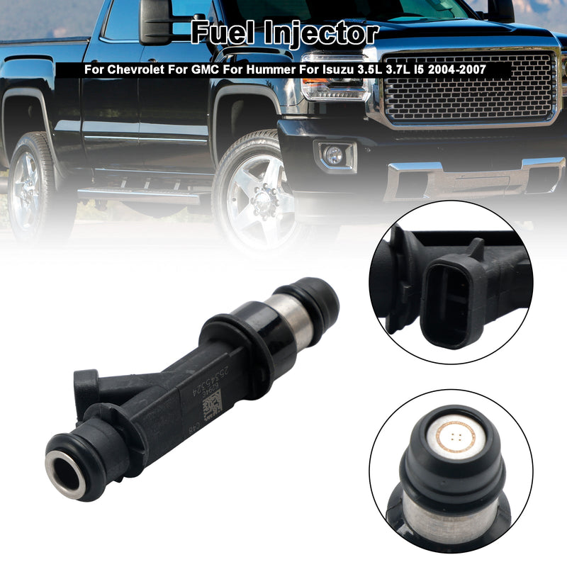 2004-2007 Chevrolet GMC Hummer Isuzu 3,5 l 3,7 l I5 5 Stück Kraftstoffeinspritzdüse 25380534