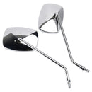 Verchromter 10-mm-Rückspiegelsatz für Piaggio Beverly 125 250 2004 2005 06 07 08