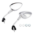 Mirror M8 Shorty left&right Chrome For Piaggio Vespa Sprint 50 125 150 Scooter