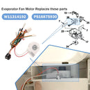 W11661931  W11314192 Silnik wentylatora parownika lodówki Maytag PS16875930