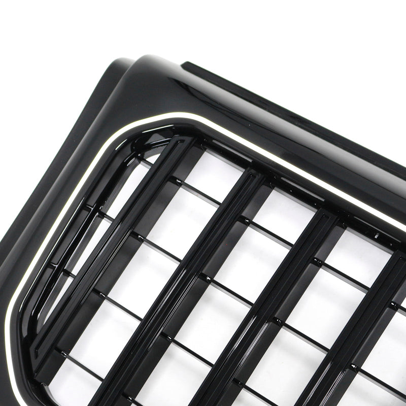 1990-2018 Mercedes Benz G-sarja W463 kamerareiällä, kiiltävä musta etupuskurin säleikkö