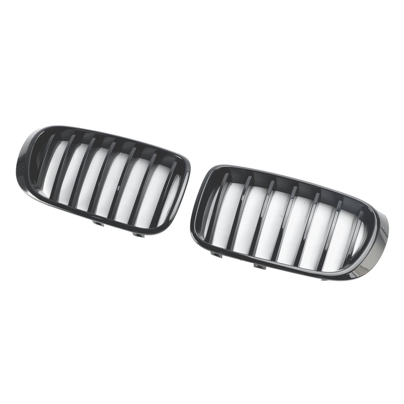 Glanset svart frontstøtfanger nyregrill for BMW X3 X4 F25 F26 2014-2017