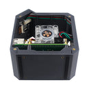 Conjunto de ventilador de torre vertical para Raspberry Pi 5 com caixa cooler de tela OLED de 0,96 polegadas