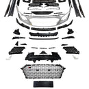 Adecuado para Audi R8 4S (2016–2020), actualización 2021–2024, kit de carrocería de fibra de carbono, parachoques
