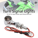12V LED Blinker Anzeige Licht 8mm Universal Motorrad Für Suzuki