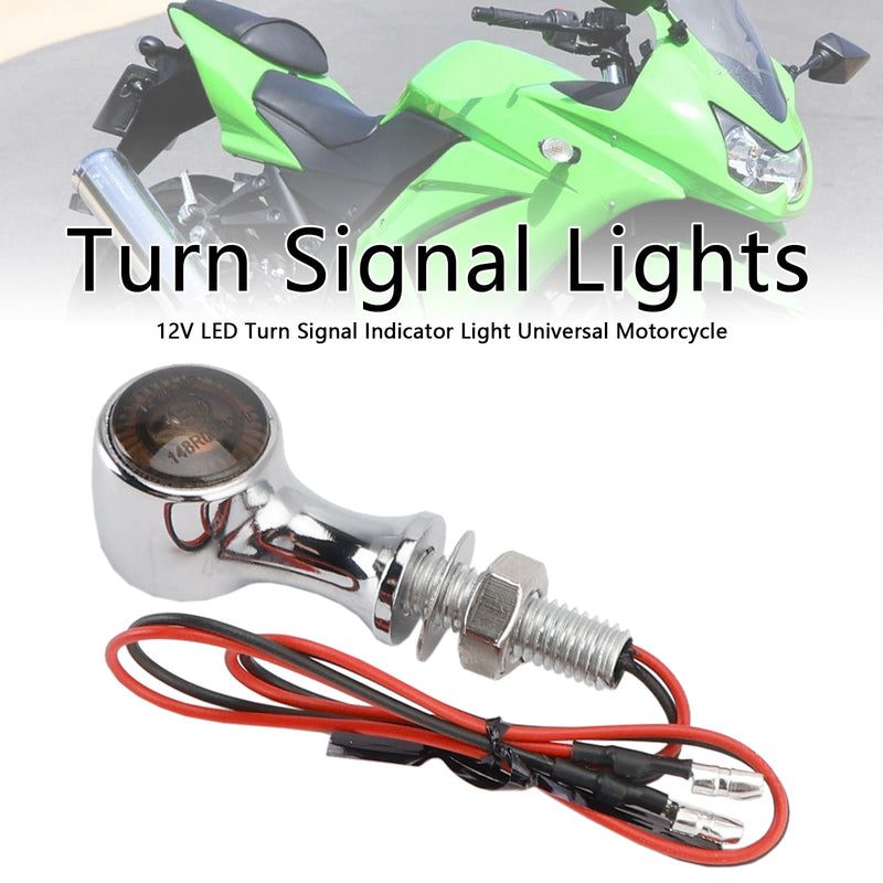 12V LED Blinker Anzeige Licht 8mm Universal Motorrad Für Suzuki