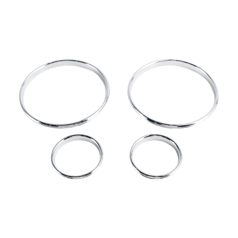 1999-2006 BMW E53 X5 Silver Dashboard Trim Rings Velocímetro Painel de instrumentos 500-125