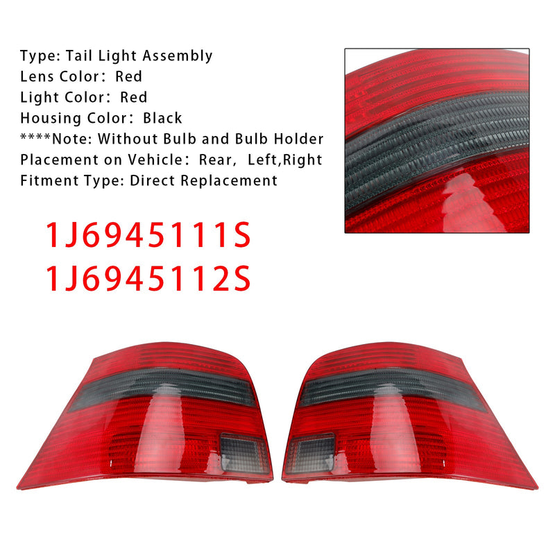 Rücklicht links + rechts für VW Golf Mk4 Schrägheck (1997–2005), Teilenummern: 1J6945111S 12S 1J6945111T