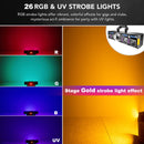 5-i-1 laser magisk ball med UV-blits og fjernkontroll for 96 bilder