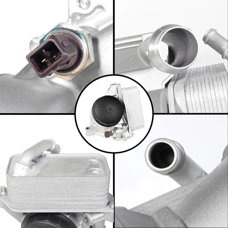 2010–2011 BMW 528i Basislimousine 4-Türer Motorölkühler Ölfilter Montage 11428637812