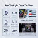 5,4 Bluetooth Empfänger Audio Adapter FM Transmitter Verlustfreie U Disk Eins zu Zwei