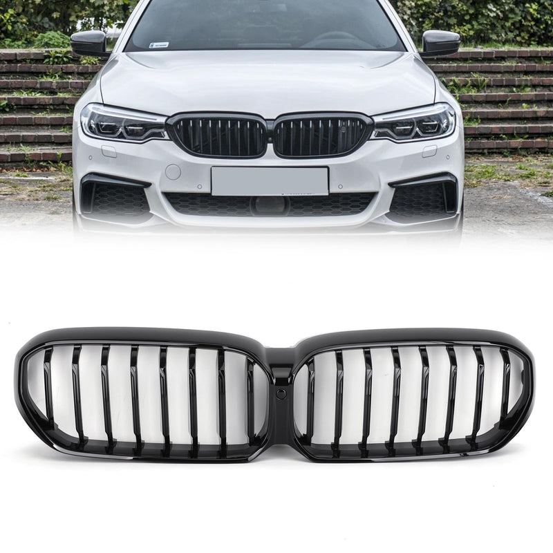 Högblank svart främre galler med kameraanpassning BMW 5-serie LCI G30 G31 2021-2022