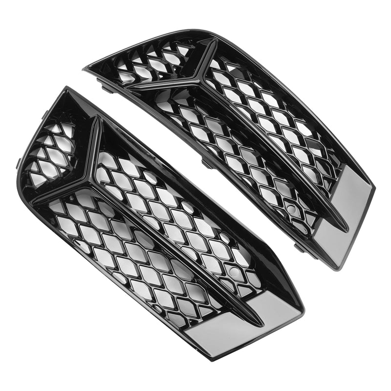 2017-2020 Audi A3 foran støtfanger Grill Tåkelys Deksel Lampe Ramme Trim Fit