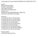 2x Höhenniveausensoren hinten 4H0941309C 4H0941310C für Audi A6 A8 S6 S7 S8