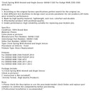 2011-2012 DODGE RAM 2500 Wickelfeder mit Heizung und Winkelsensor 56046115AE