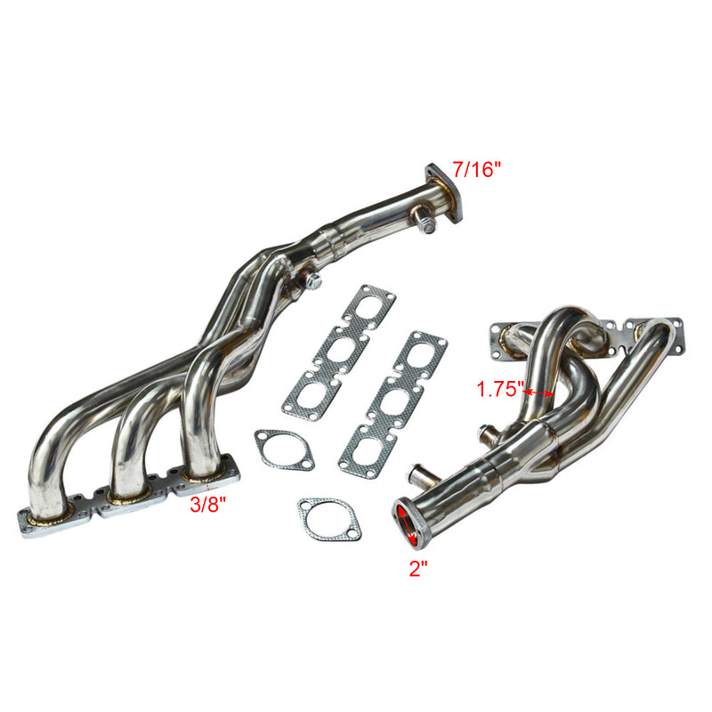 Coletor de escapamento inoxidável para BMW E46 323i 328i Z3-528I M54 E93 E94