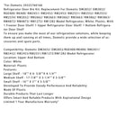 Udskiftningskøling af dørhylde til dometisk køleskab med fryser/top/nederste dørhylde 29325760166