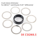 Gear &amp; Axle (SK CSGM8.5) Crush Sleeve Eliminator Kit für GM 8.5 Differential