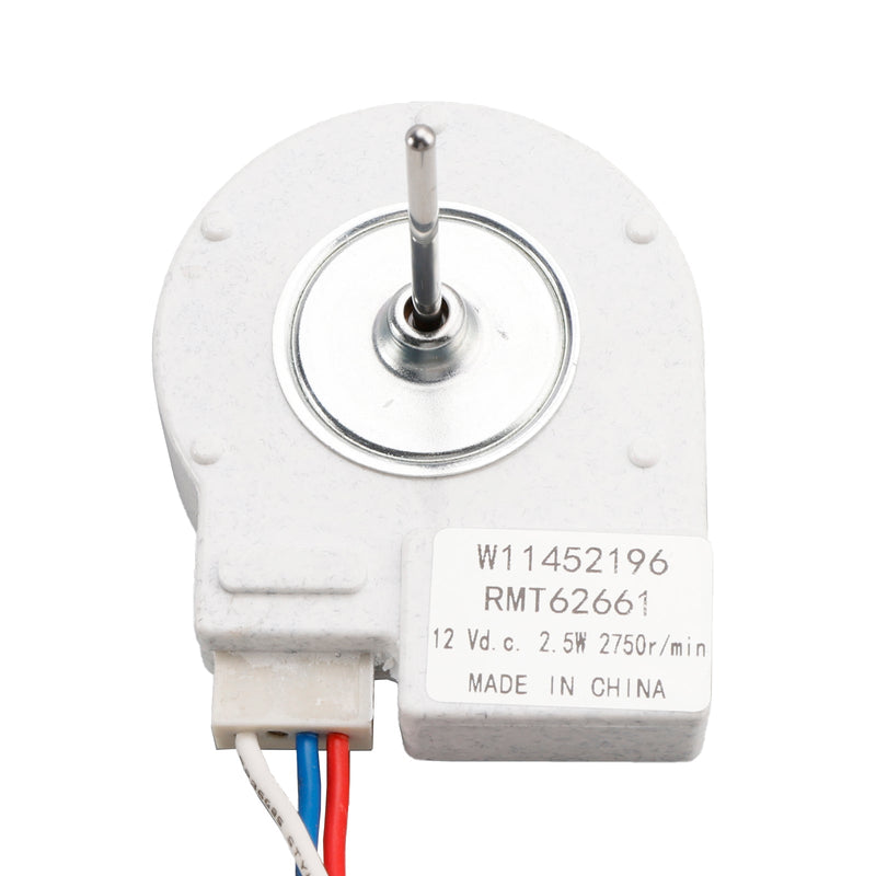 W11452196 Jääkaapin höyrystimen tuulettimen moottori, varaosa, W10514110, W11374554