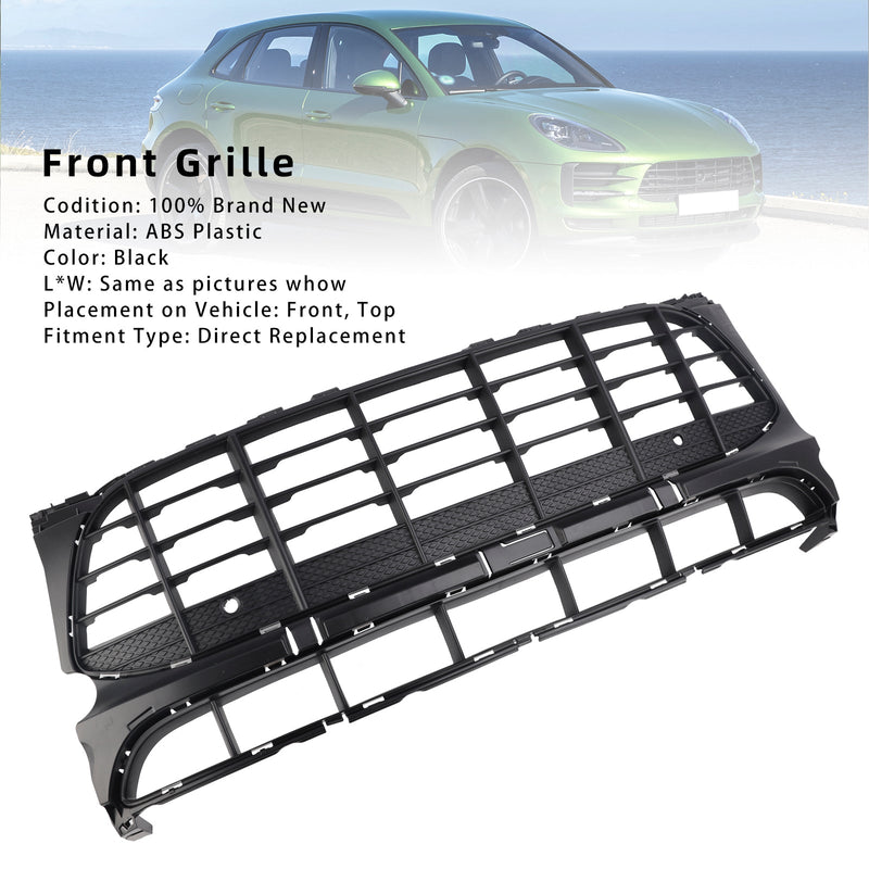 2015-2018 Porsche Macan Schwarz Front Bunk Grille 95B807683H1E0