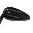 1990-2021 Sportster 883 1200 Schwarze Custom Dynamics LED-Blinkerspiegel