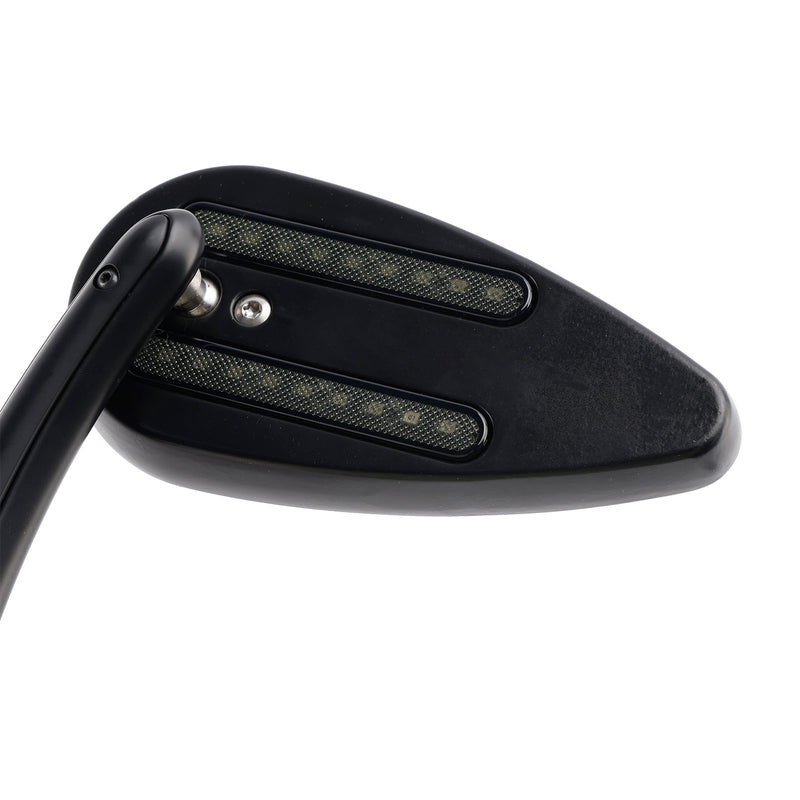 1990-2021 Sportster 883 1200 Schwarze Custom Dynamics LED-Blinkerspiegel