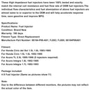 4PCS Kraftstoff Injektor 06164-P06-A01 Fit Civic Del Sol 1,5 L 1,6 L Integra 1,7 L 1,8 L