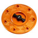 CNC-gefräster, orangefarbener, schlüsselloser Tankdeckel für Duk 790 890 2018 2019 2021 2022 2023-2025