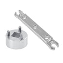 Schlüssel zum Entfernen der unteren Kappe. Werkzeug zum Wiederaufbau der Saphire/Onyx/Diamond-Gabel/DVO-Gabel