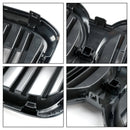 2022+ BMW IX3 G08 LCI grade frontal em forma de rim com ripas duplas em preto brilhante