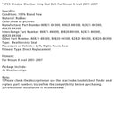 2001-2007 Nissan X-Trail 4dílné těsnění oken