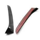 Glanz Schwarz Paar Hinten Fenster Seite Flügel Spoiler Für VW Passat B7 Wagon 11-15