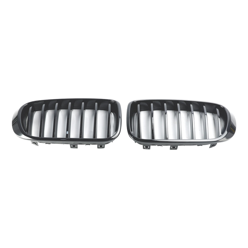 Glanset svart frontstøtfanger nyregrill for BMW X3 X4 F25 F26 2014-2017